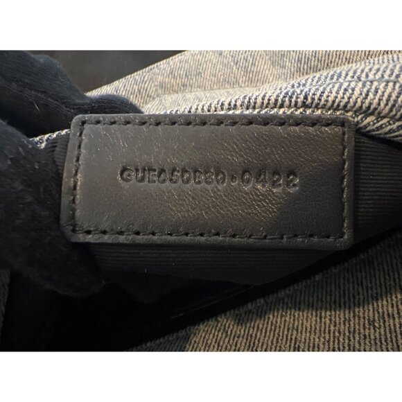 Saint Laurent Loulou Small Puffer Denim Pouch Clutch - Picture 7 of 10